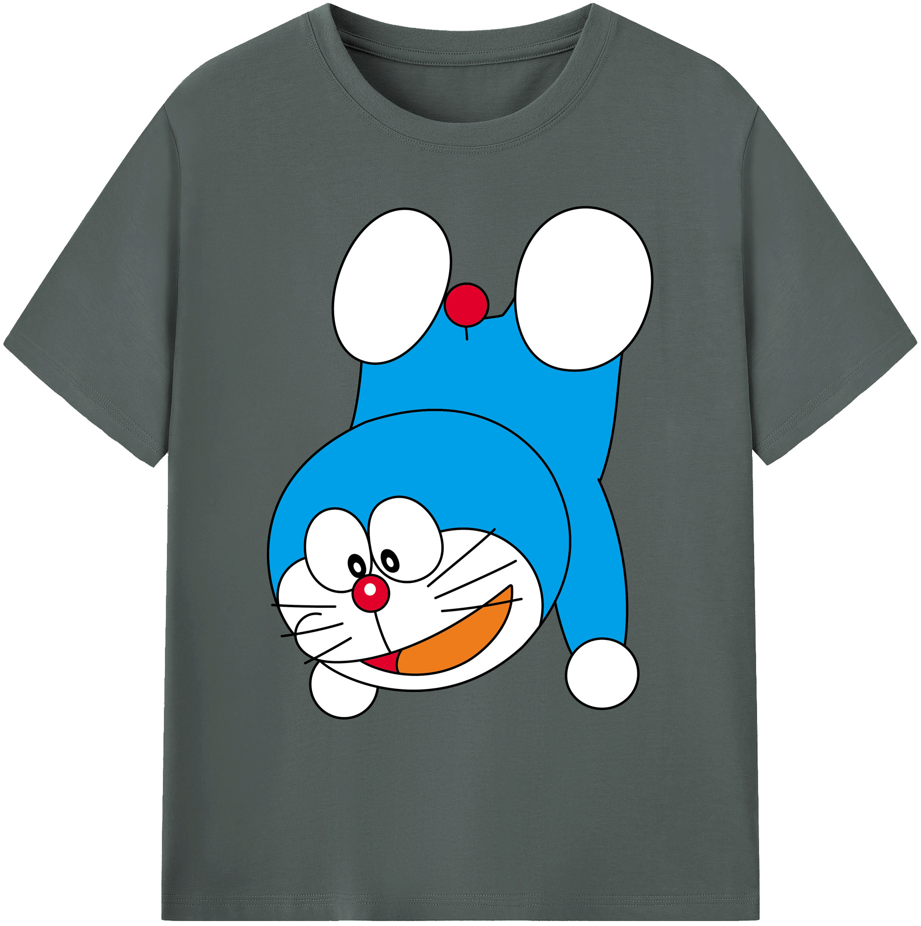 （画像用） ドラえもん Doraemon 綿100％ メンズ半袖Tシャツ｜肌触りやわらか＆通気性